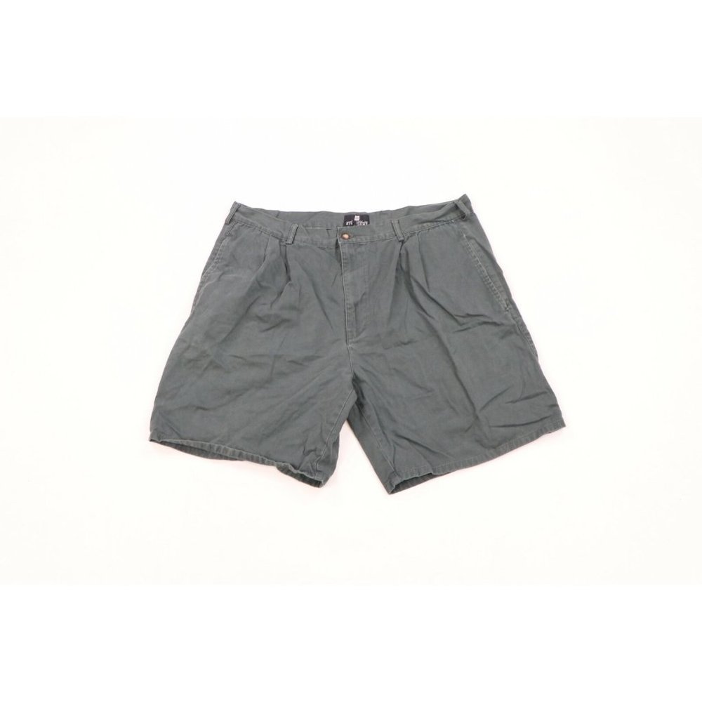 Vintage 90s Givenchy Streetwear Spell Out Box Logo Pleated Faded Shorts Mens 38
